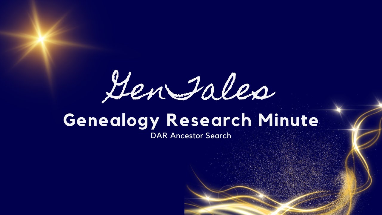 A 1-minute look at the DAR Ancestor Search