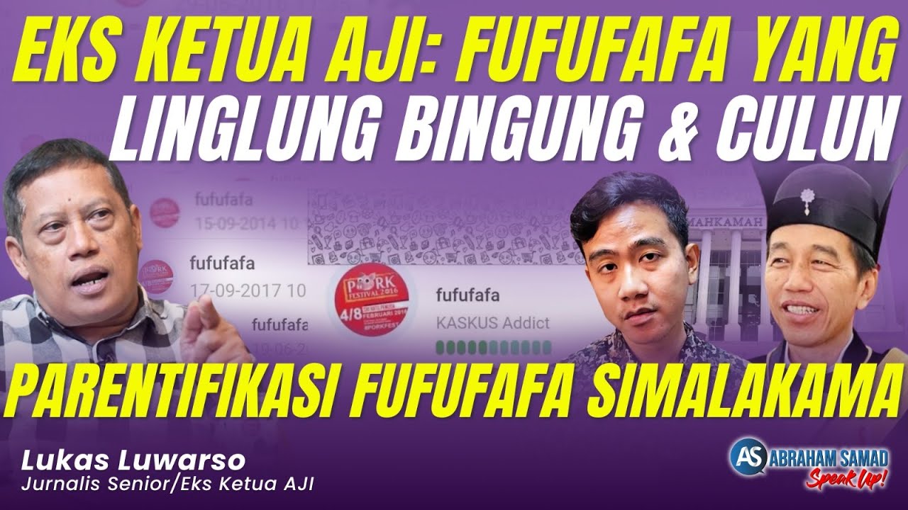 Eks Ketua AJI: Fufufafa Yang Linglung Bingung & Culun. Parentifikasi Fufufafa Simalakama | #SPEAKUP