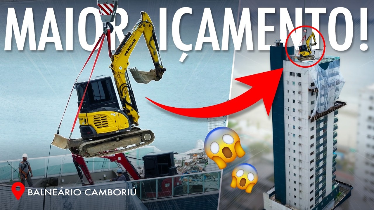 MAIOR IÇAMENTO de Maquina em um Prédio do Brasil em Balneário Camboriú