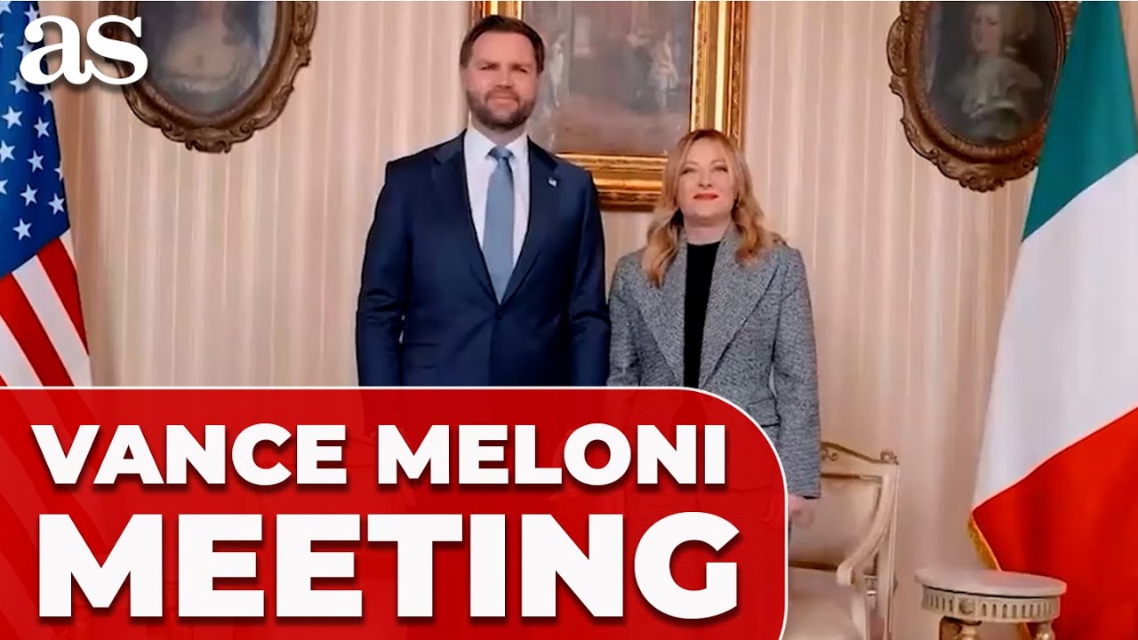 Giorgia Meloni and JD Vance share WARM, CHEERFUL MEETING in Milan