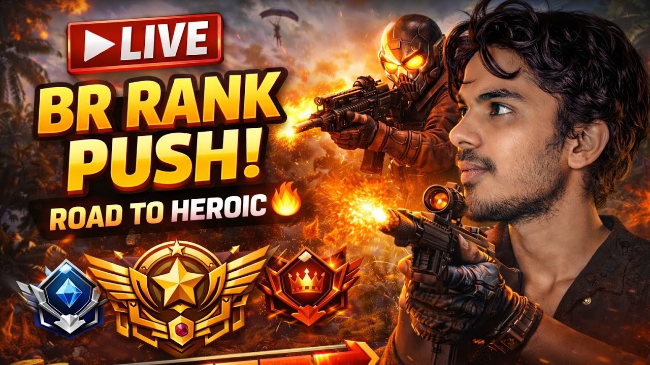 free fire live stream br rank push