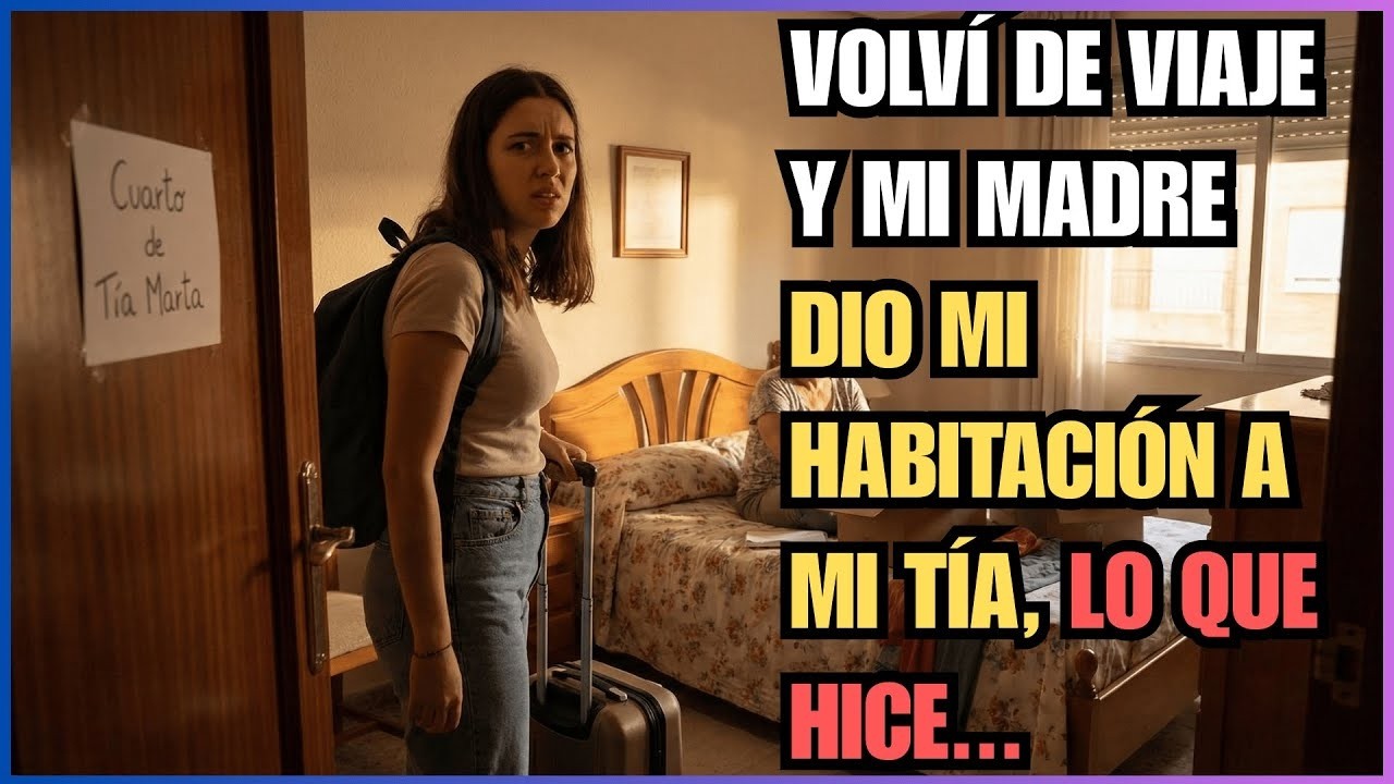 VOLV&Iacute; DE VIAJE Y MI MADRE DIO MI HABITACI&Oacute;N A MI T&Iacute;A, LO QUE HICE