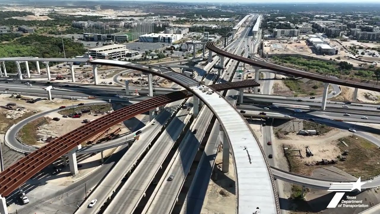 Loop 1604 North Expansion - First flyover ramp is now open!
