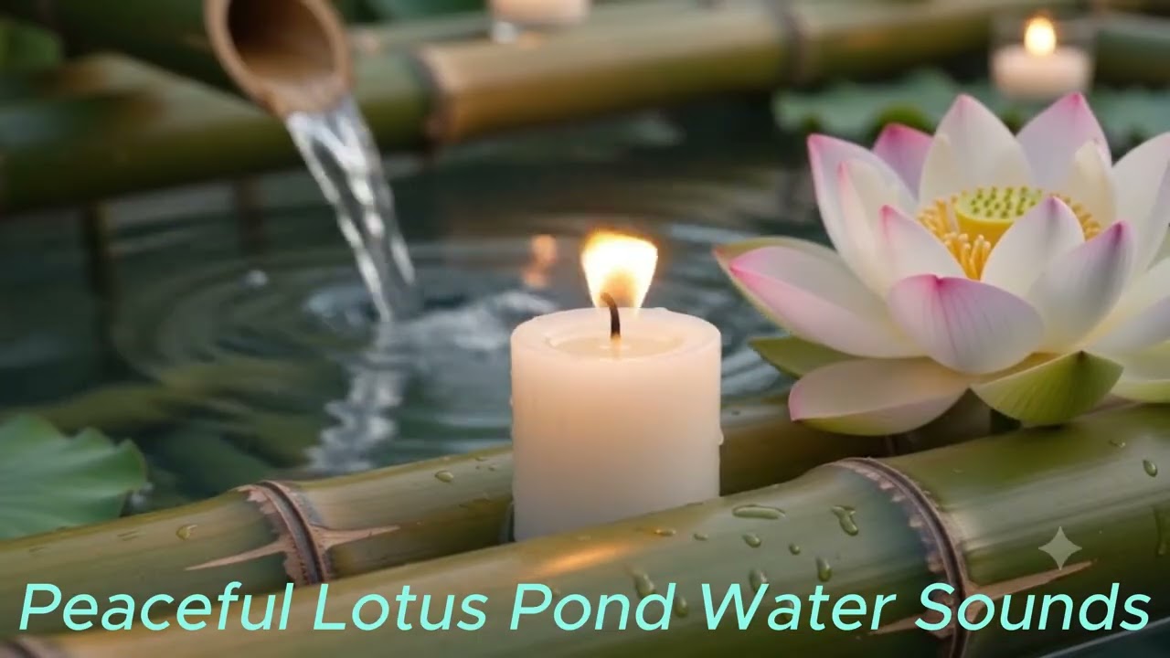 Peaceful Lotus Pond Water Sounds | Relax, Meditate & Find Inner Peace