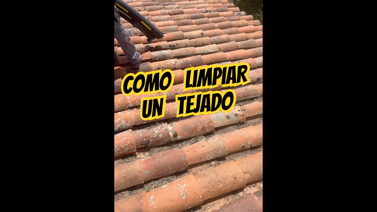 COMO LIMPIAR UN TEJADO #limpieza #tejados #impermeabilizacion #construction