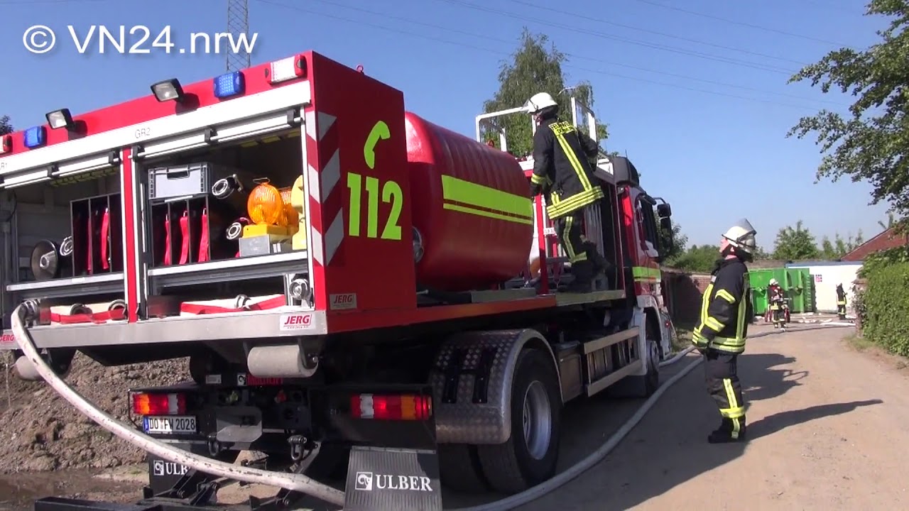 09.05.2018 - VN24 - Bauernhof in Do-Mengede erneut in Flammen - Löschwasser aus Kanal gezogen