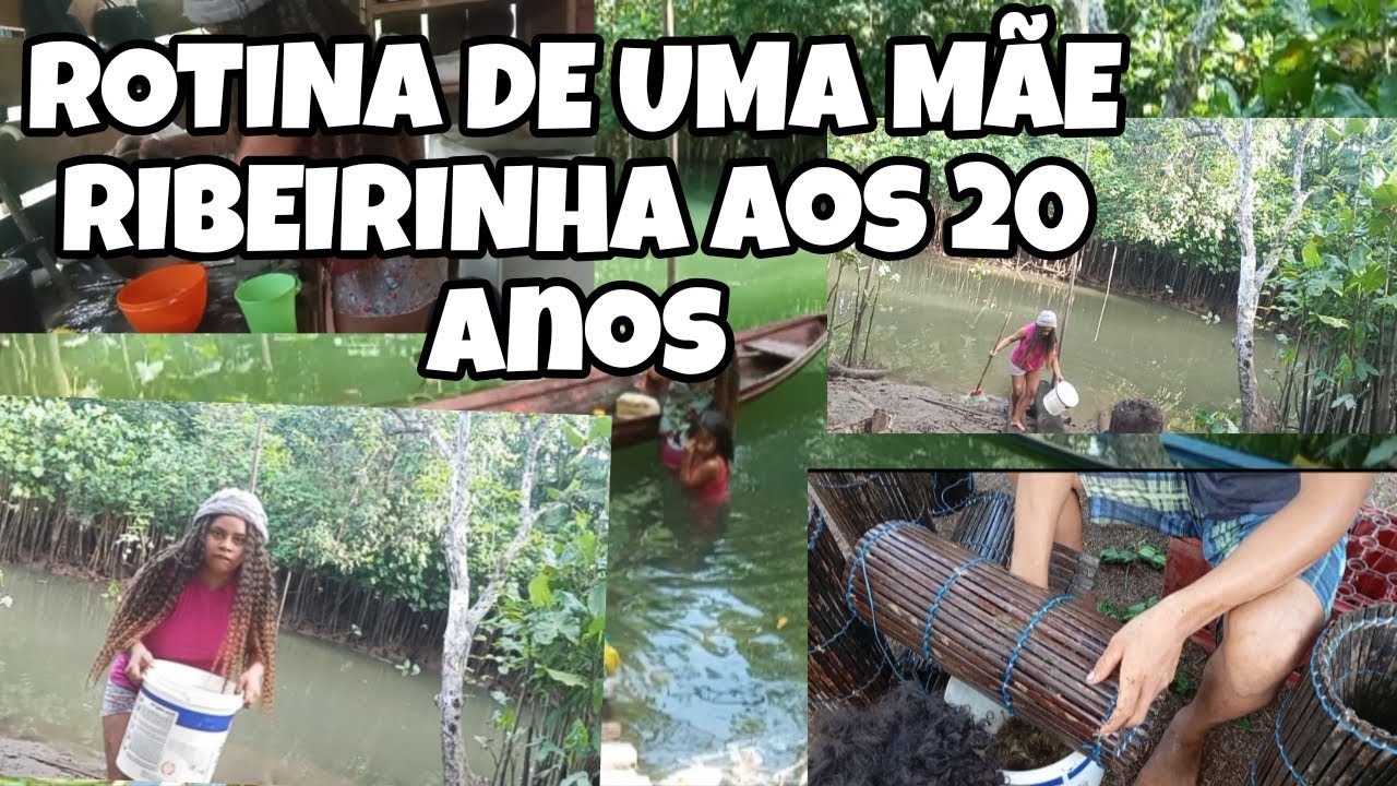 Rotina de uma mãe ribeirinha aos 20 anos