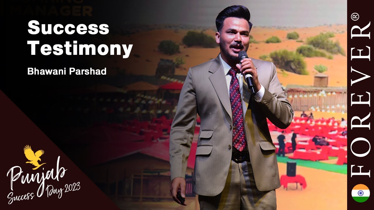 Success Testimony by Bhawani Parshad | Punjab Success Day 2023 | Forever Living India
