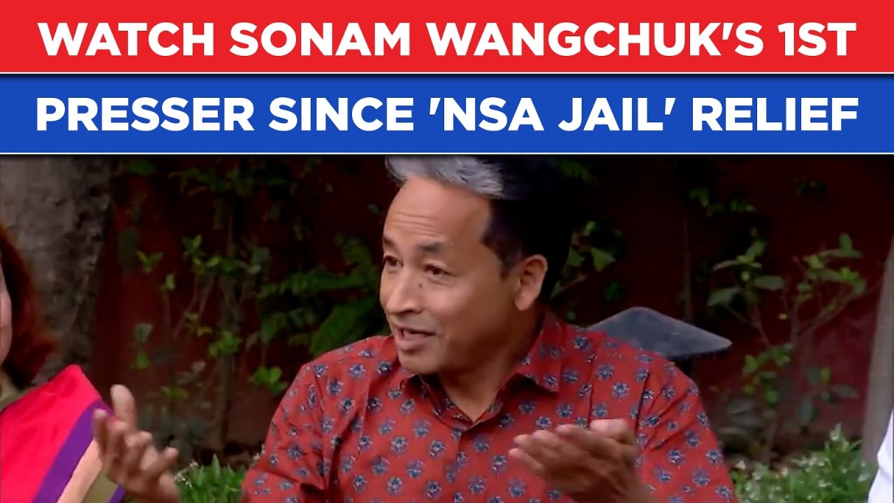 Ladakh's Sonam Wangchuk's 1st Presser Release From Rajasthan Jail, Says This On NSA Case: Watch