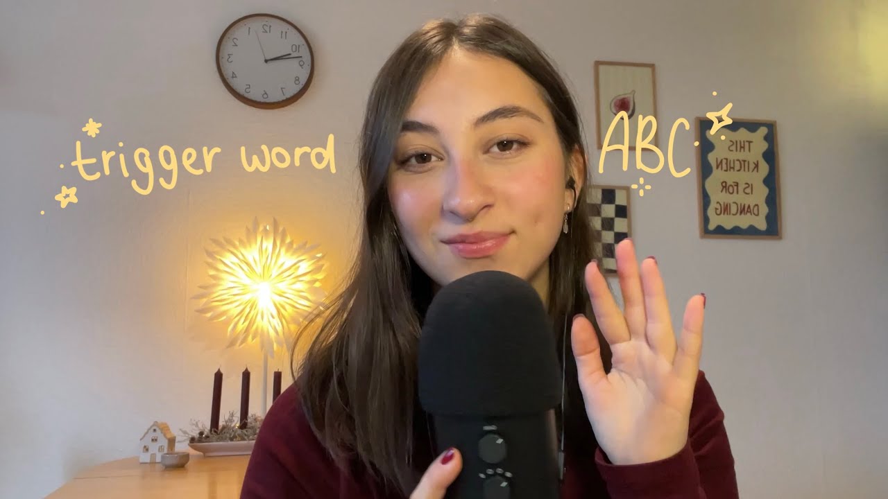 ASMR | trigger word ABC ✨ (close & clicky whispering) 