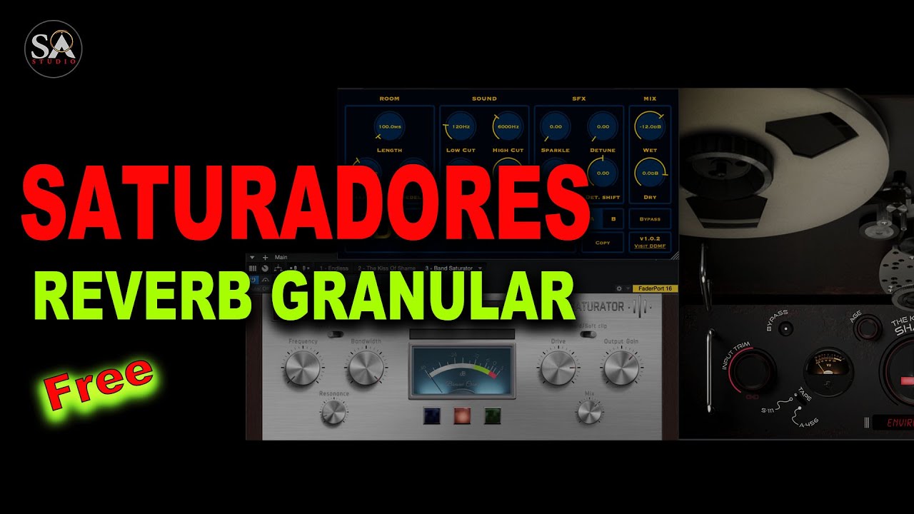 3 Plugins GRATUITOS | Emulación de Cinta | Reverb Granular | Saturador🔥