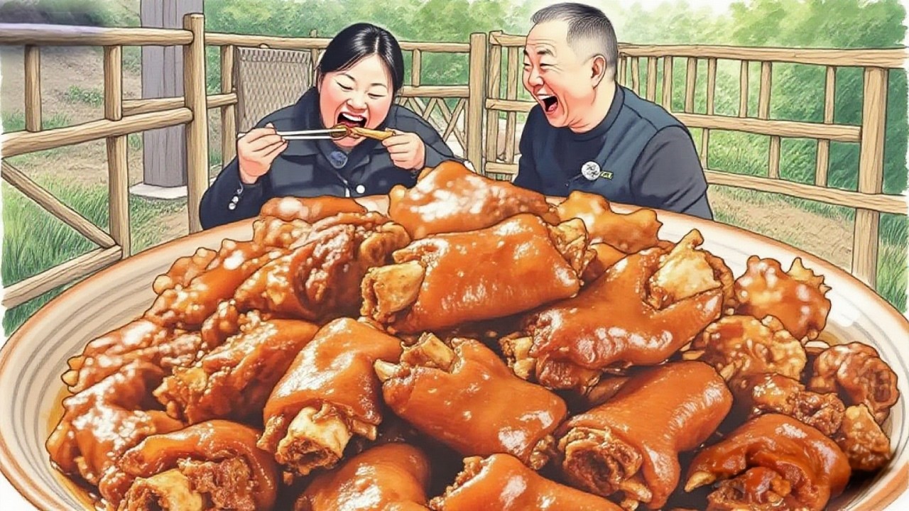 🥰🍲一定要吃红烧羊蹄！酥烂脱骨口感佳，超赞哦！