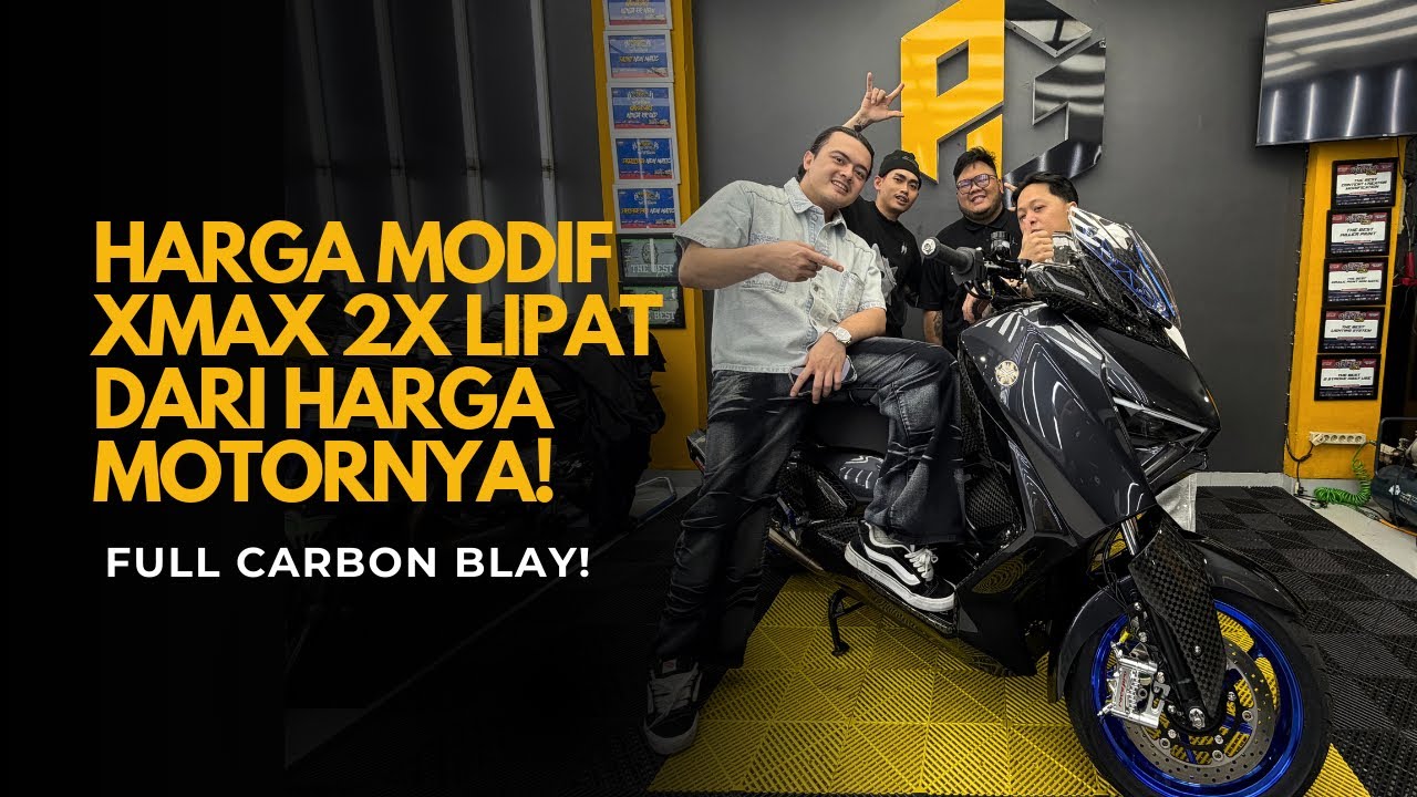 OTODONG MODIF XMAX FULL CARBON BLAY! FT PANCA GARAGE 