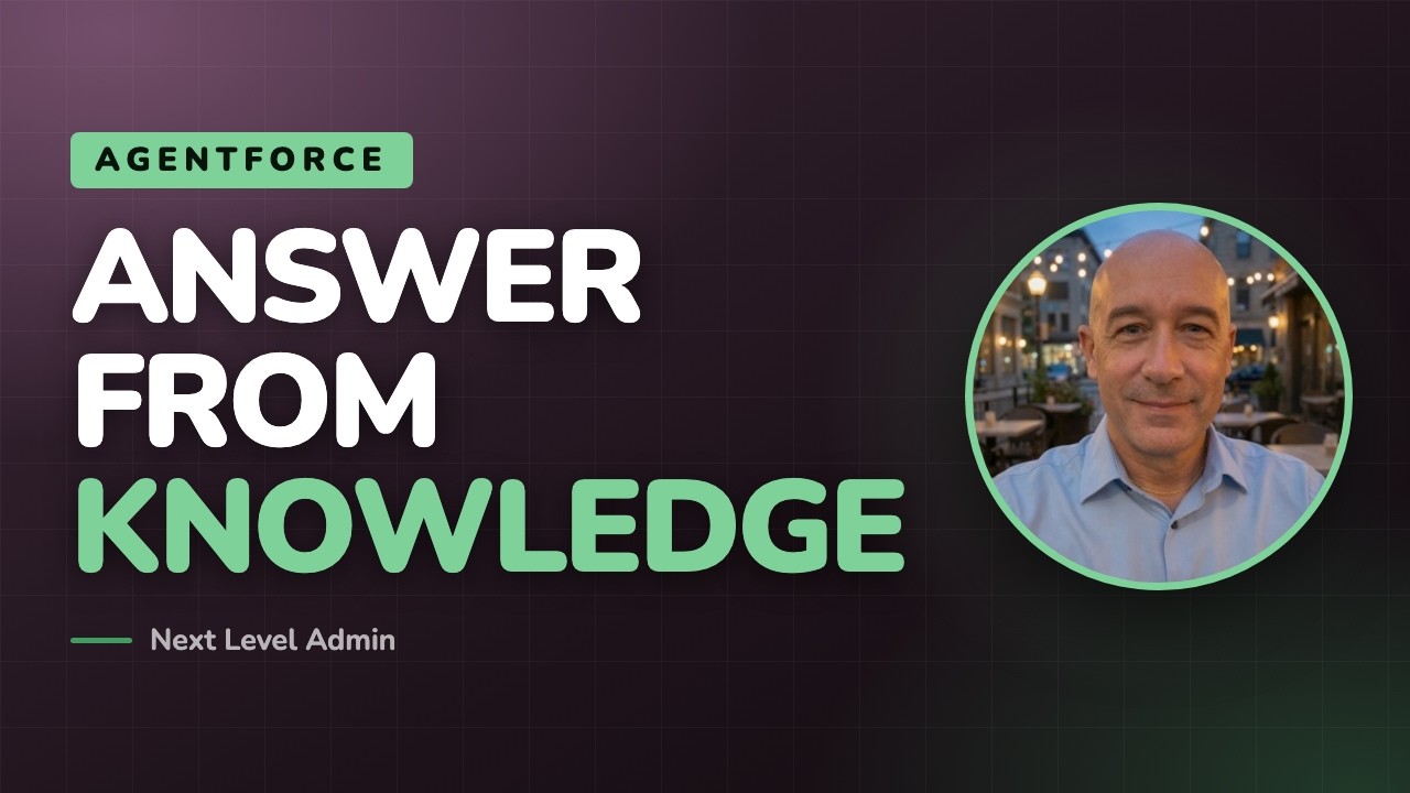 Salesforce AI - Agentforce Agent Setup - Using Knowledge to Answer Questions