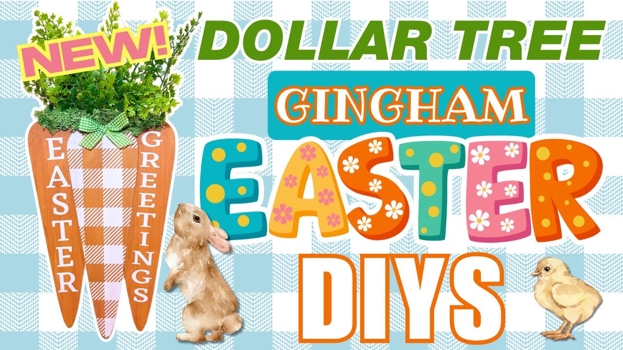 🐰 13 Gingham Easter Dollar Tree DIYS that are Ridiculously Adorable! 🐣 Spring 2025 Crafts