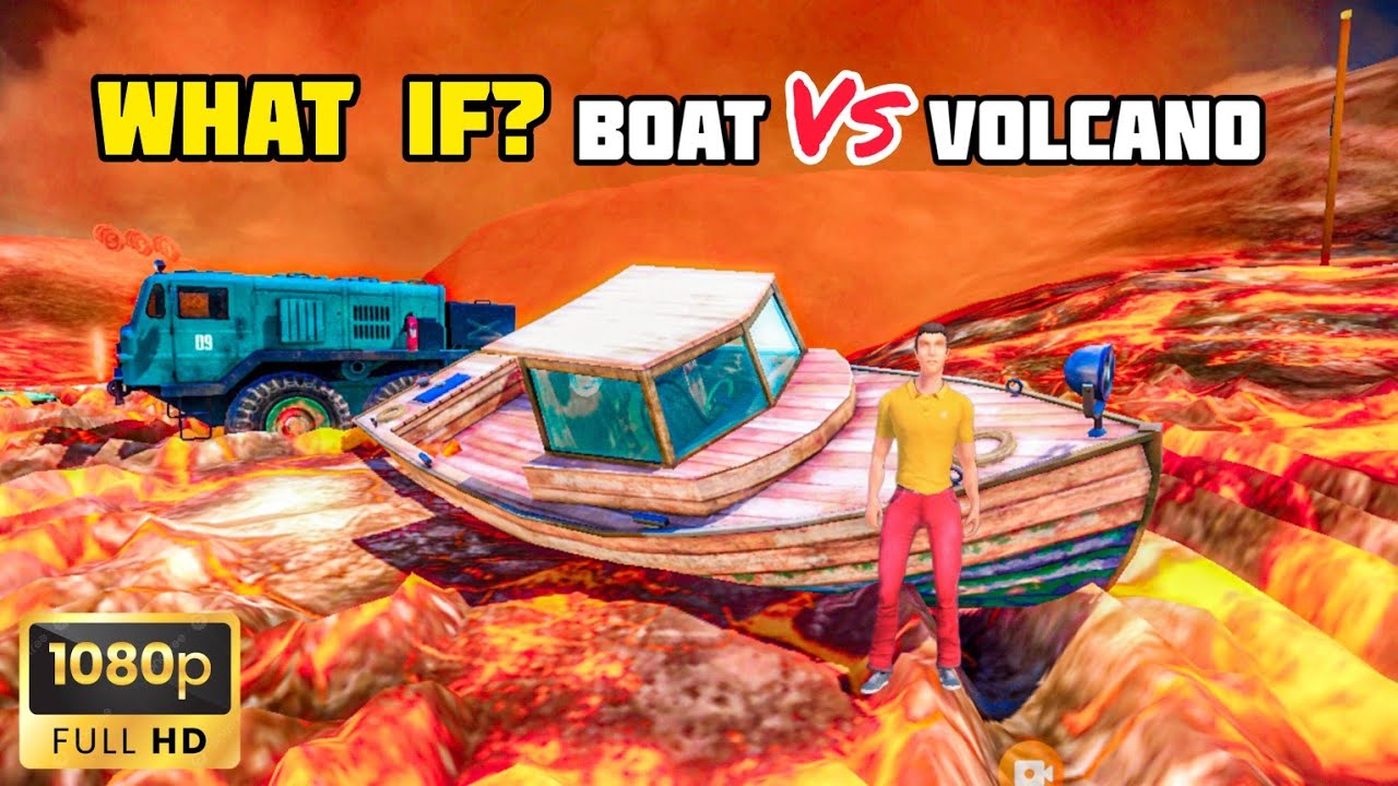 WHAT IF? BOAT VERSUS VOLCANO | OFF THE ROAD HD OPEN WORLD DRIVING GAME