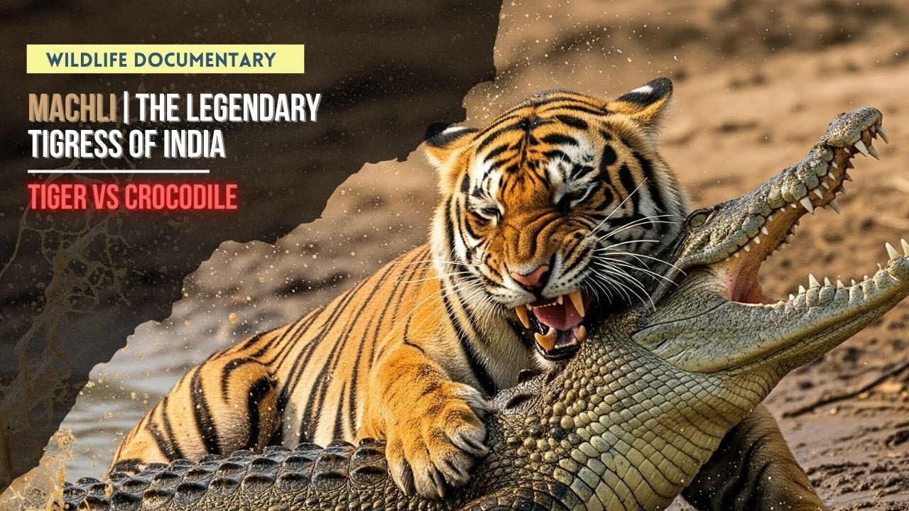 Machli: Tiger vs Crocodile | Legendary Tigress of Ranthambore, India, Tiger Attack #tigerdocumentary