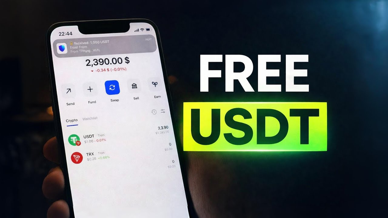 Я получил бесплатные USDT &mdash; Реальный тест