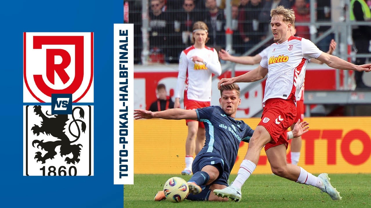HIGHLIGHTS 🏆​ Toto-Pokal-Halbfinale: SSV Jahn Regensburg &ndash; TSV 1860 M&uuml;nchen