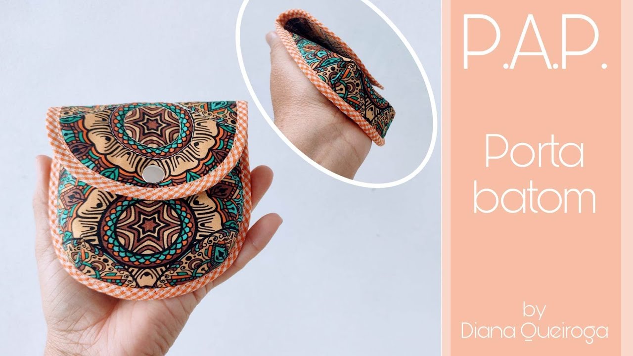 Porta Batom fácil e rápido de fazer / #costura #costuracriativa #wallet