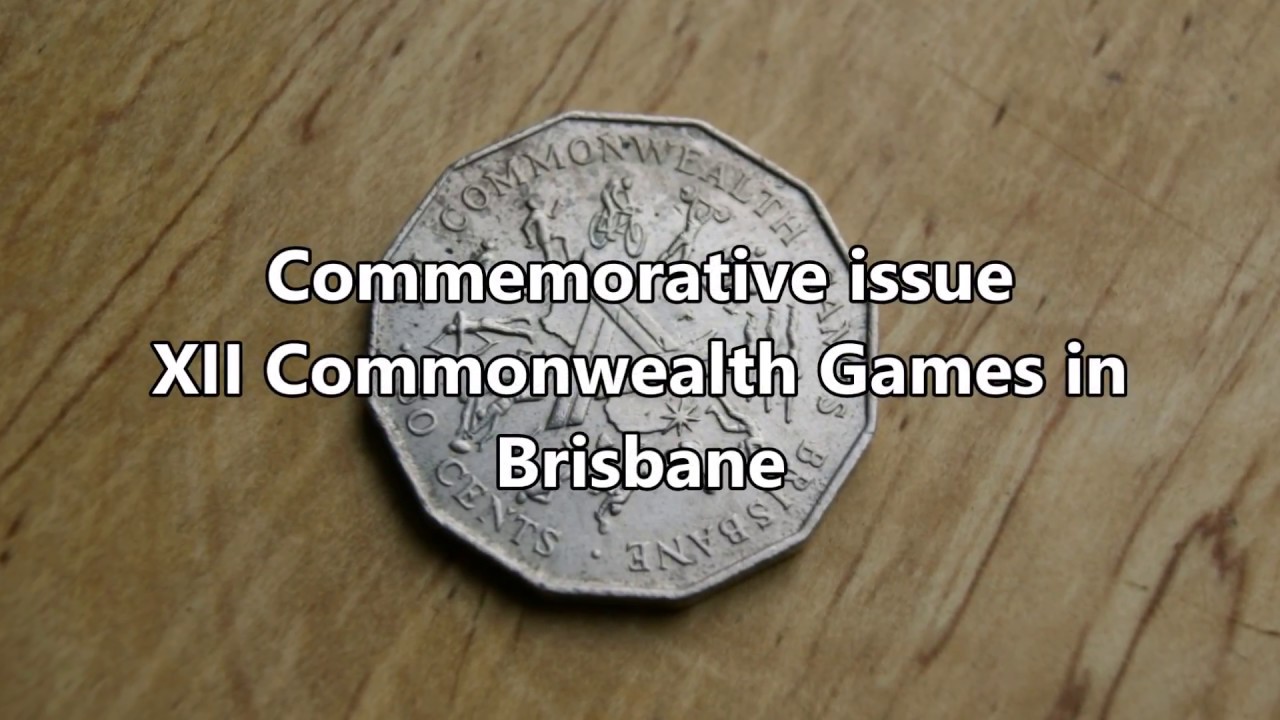 50 Cents Elizabeth II XII Commonwealth Games in Brisbane 1982 Australia
