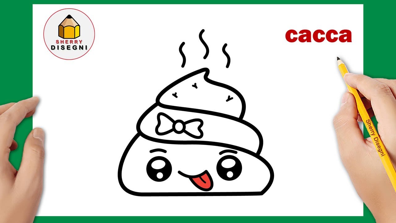 Come Disegnare una Cacca Emoji | Disegno Passo dopo Passo per Principianti