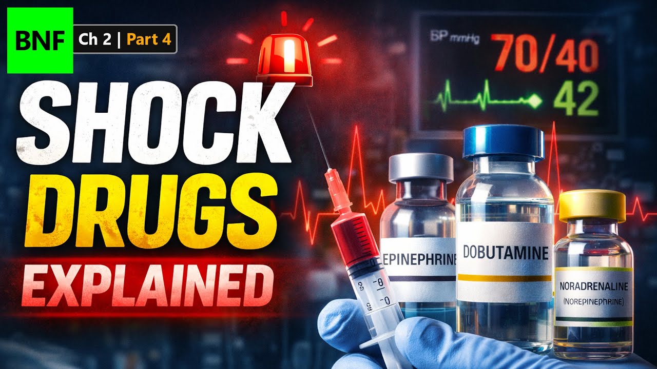 Shock & Hypotension Treatment Explained | Sympathomimetics, Fluids & Drugs | BNF Ch2 - part 4