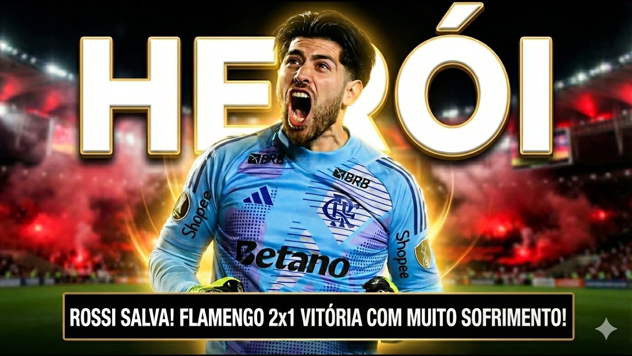 FLAMENGO SOFRE, MAS VENCE! ROSSI HERÓI E GOLAÇO DE PULGAR NO BARRADÃO! 🔴⚫