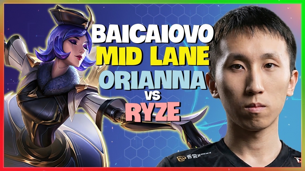 Baicaiovo Orianna : CN Super Server Ryze gets CRUSHED by His CLEAN Mechanics