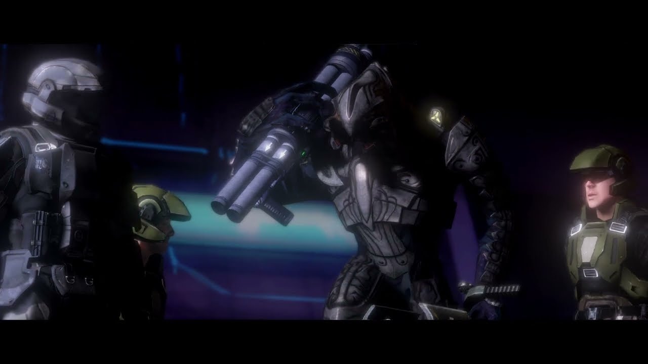 Humanity teaming up with the elites. Halo 3