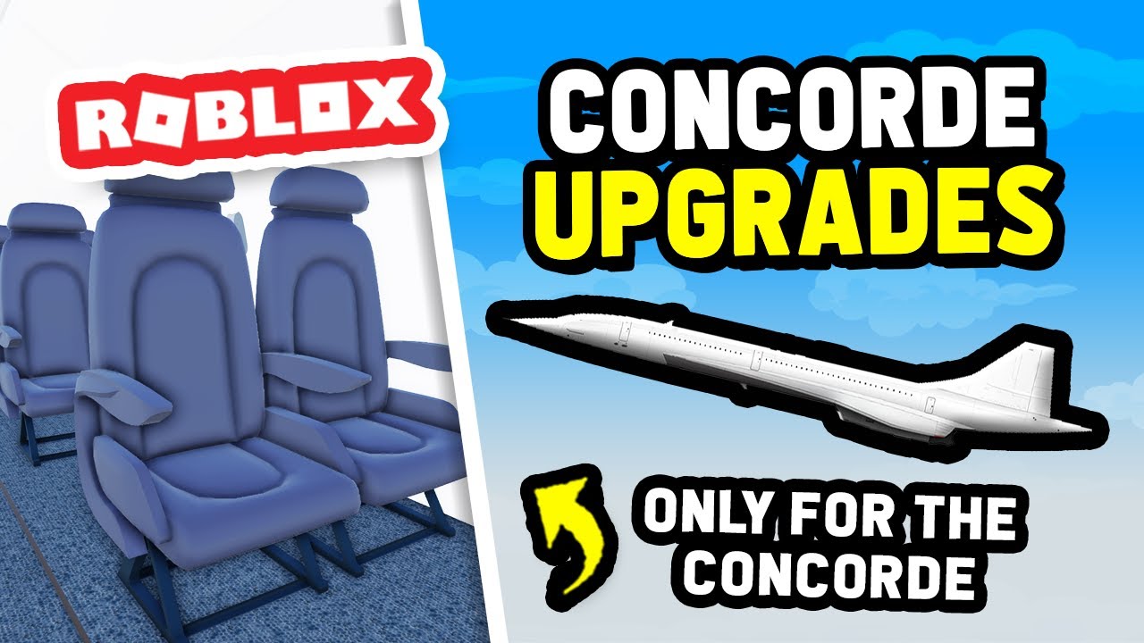 Новые улучшения для самолета CONCORDE в игре Cabin Crew Simulator (Roblox)