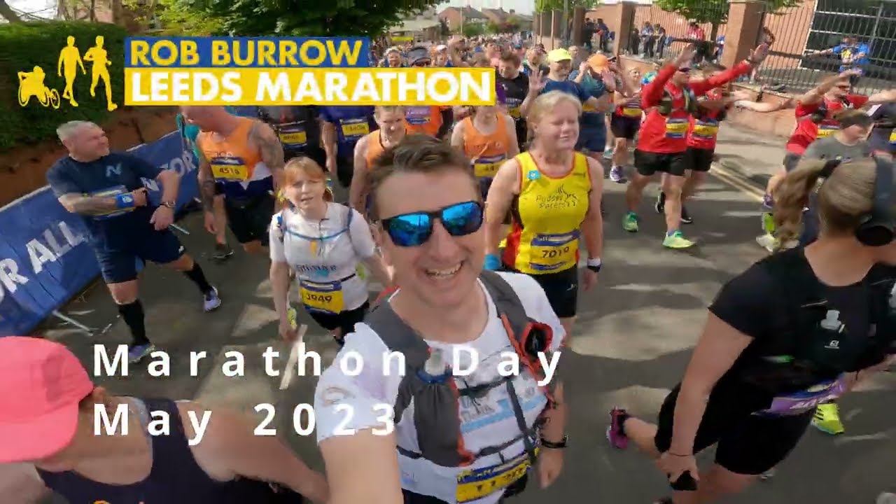 The Marathon! Rob Burrows Leeds Marathon, hot, hilly, tough....