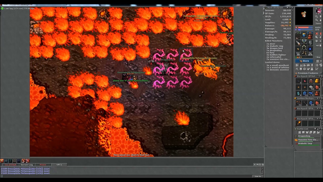 Fury Dungeon - EK Solo Hunt Tibia #47