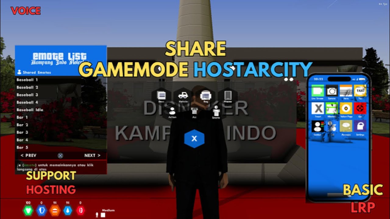 SHARE GAMEMODE HOSTARCITY ROLEPLAY | BASIC LRP | SUPPORT HOST | GTA SAMP
