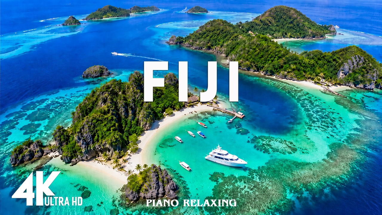 FLYING OVER FIJI (4K UHD) &ndash; The Most Beautiful Islands in the South Pacific