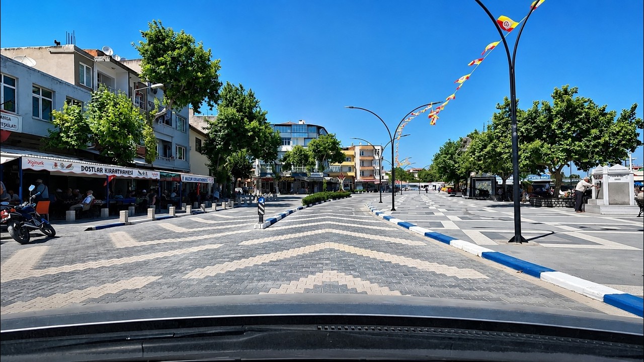 Çanakkale Karabiga | Şehir Merkezi Turu | City Center Driving Tour | 4K | 60fps | 2024 |