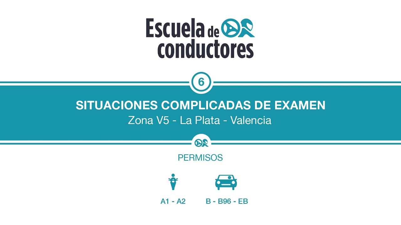 📍✅🚘 Zonas de examen de conducir Valencia. Zona La Plata - Los puntos más conflictivos.