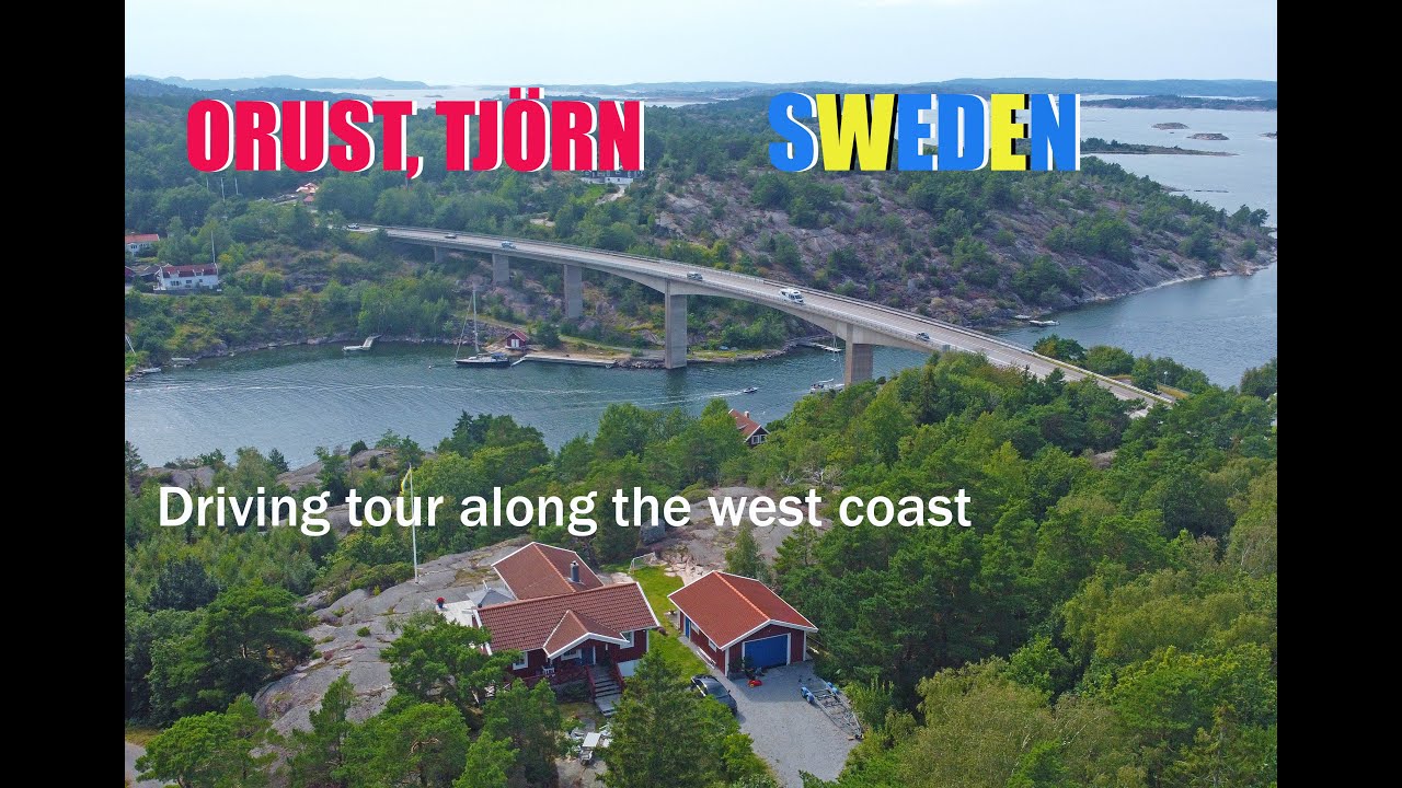 ORUST, TJÖRN (Tjörn`s Golf Club), SWEDEN | Driving tour along Sweden's west coast | 4K  2024
