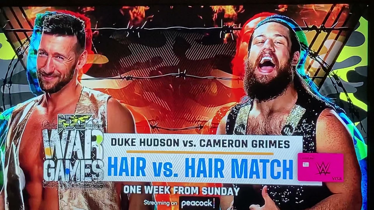 NXT Wargames 2021 match card