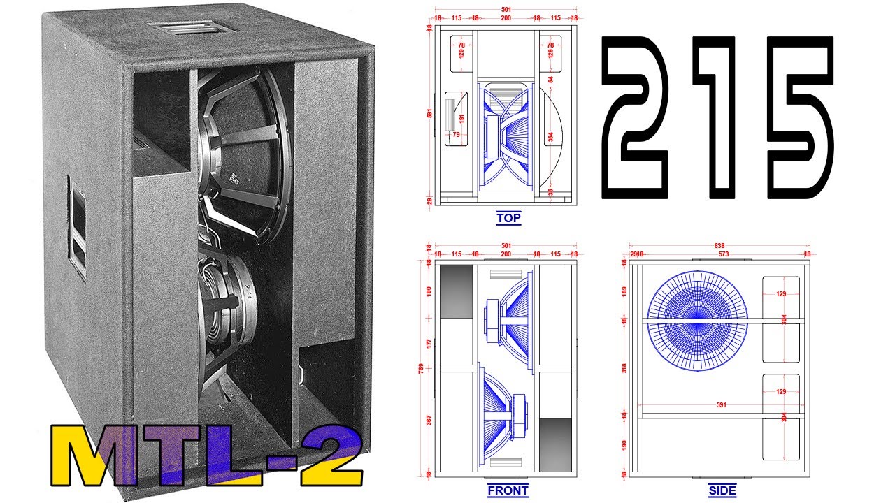 DIY Speaker Box Plan 2x15