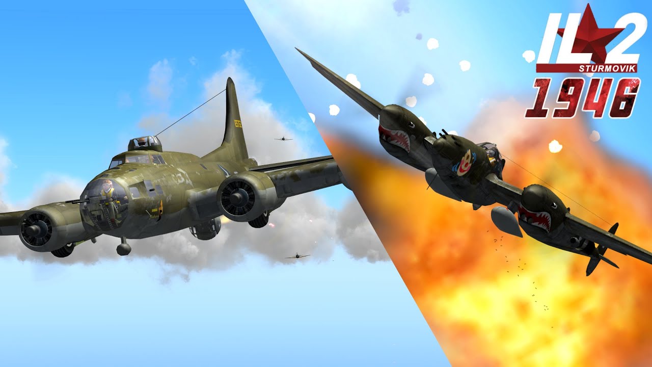 Full IL-2 1946 mission: Lightnings and Fortresses