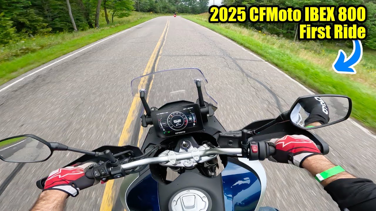 Learn About the 2025 CFMoto IBEX 800 E Motorcycle & FIRST RIDE!