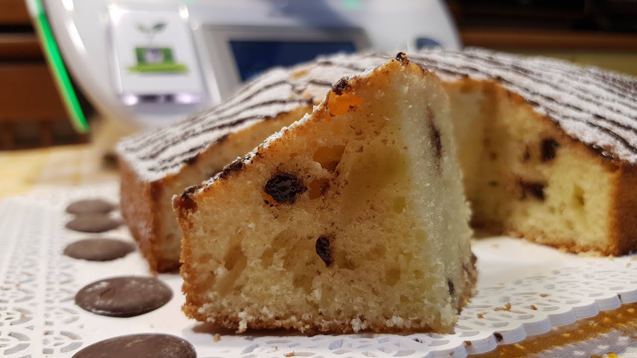 Torta soffice alla ricotta e gocce di cioccolato per bimby TM7 TM6 TM5 TM31