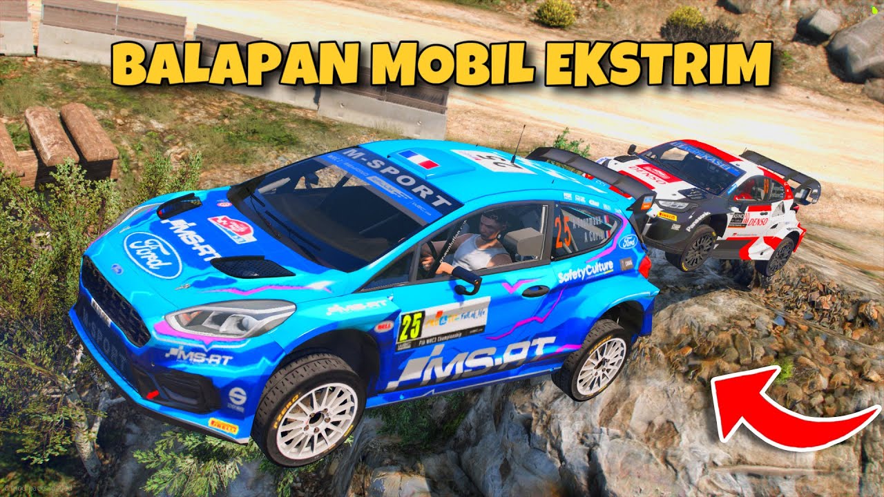 BAMBANG BALAPAN MOBIL RALLY BARENG KAWAN KAWAN KOCAK GTA 5 INDONESIA