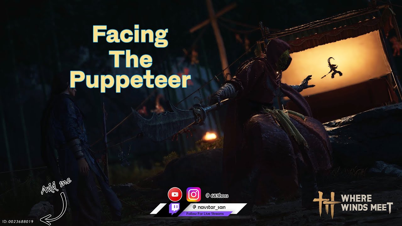 Facing The Puppeteer Sheng Wu in Where Winds Meet 