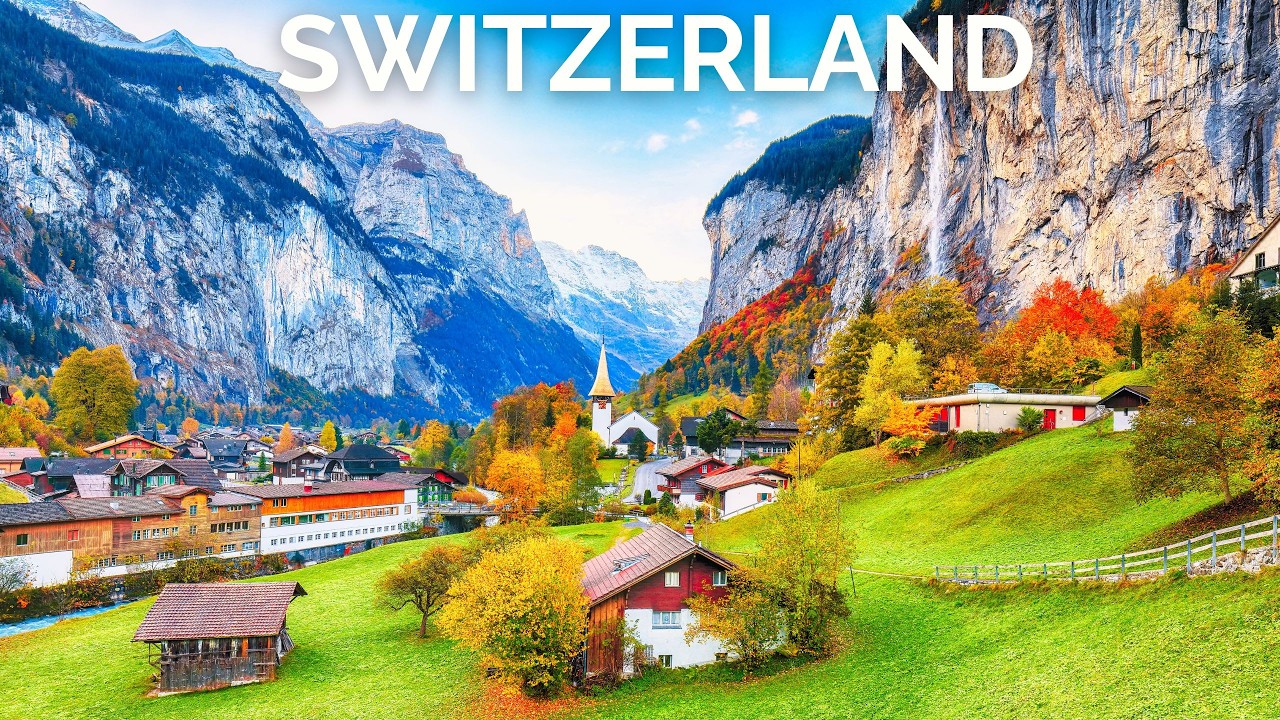 Wonders of Switzerland - Exploring Switzerland's Most Beautiful Landscape with Relaxing Music 4K