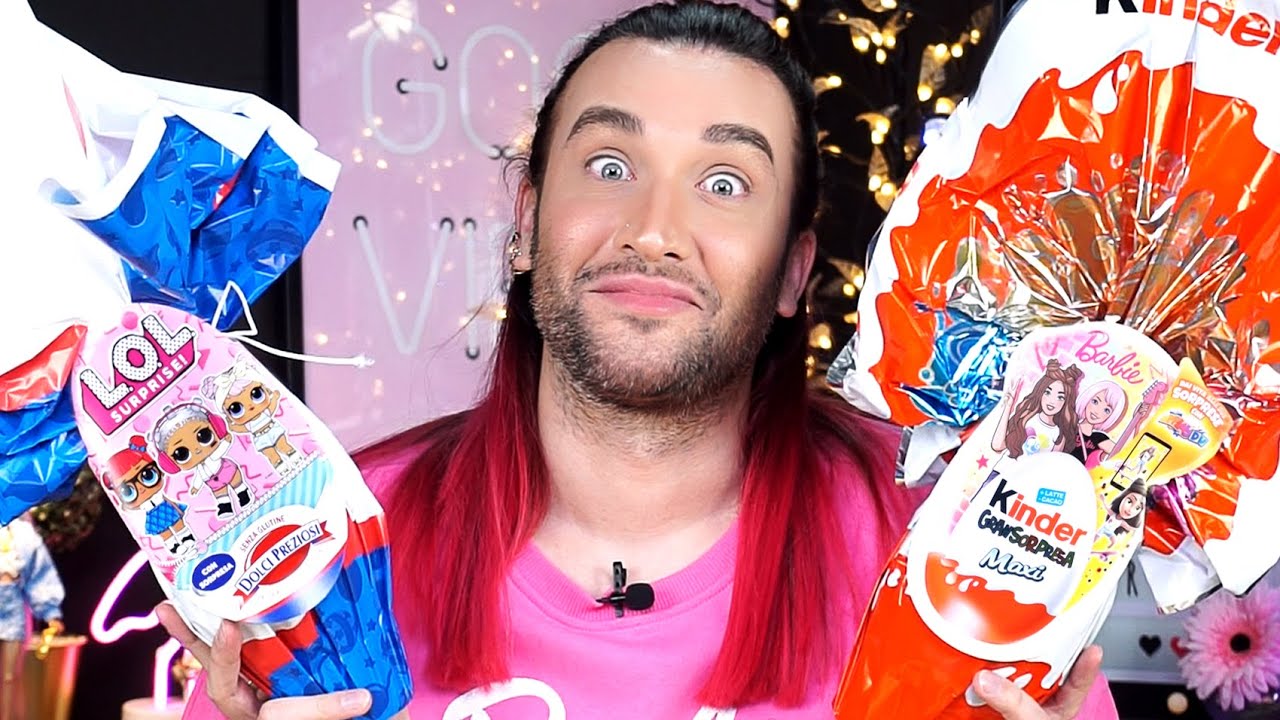 Apriamo insieme le UOVA di PASQUA Kinder Maxi BARBIE e LoL SURPRISE! Che DOLORE!  | ToysExpression