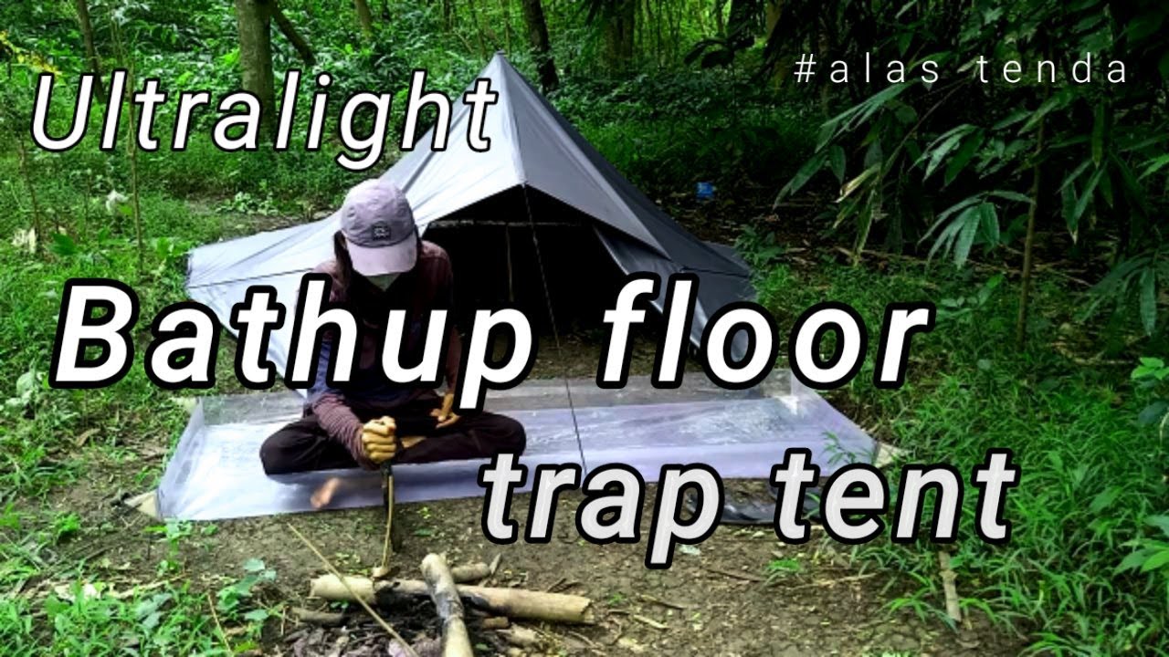 DIY: cara mudah Membuat bathup floor tent alas tenda,ultraligt dan traptent anti banjir,