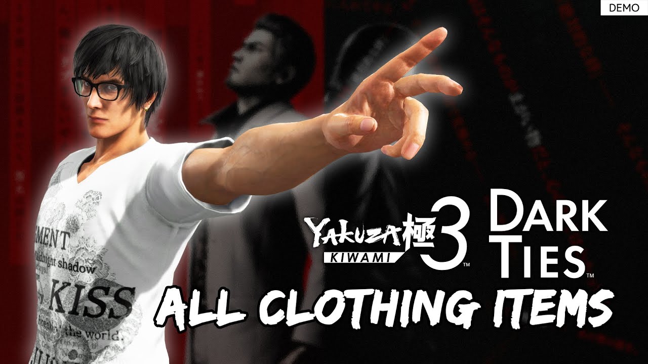 Yakuza Kiwami 3 DEMO - All Clothing Items