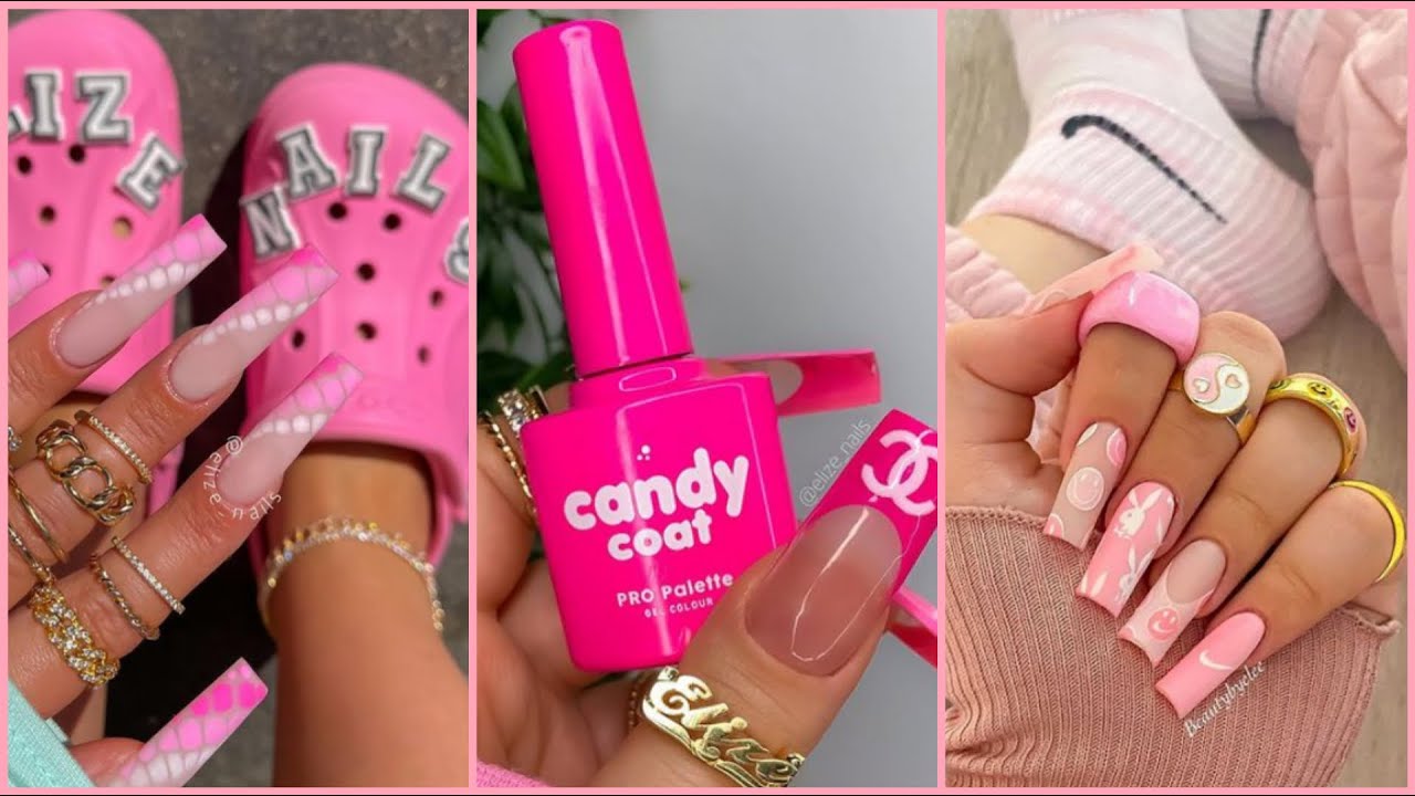 💜💖Pink Baddie Nail Art Compilation 2021